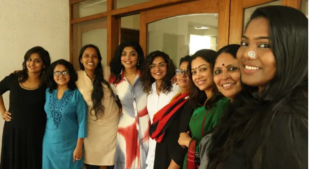 റിമ കല്ലിങ്കല്‍, vidhu vincent, wcc, parvathy, parvathy thiruvothu, beena paul, remya, remya nambeesan, anjali, anjali menon